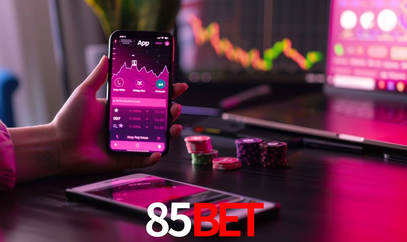 Comparação APP mobile vs versão web da 85bet